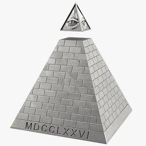 Illuminati Pyramid Silver 3D model