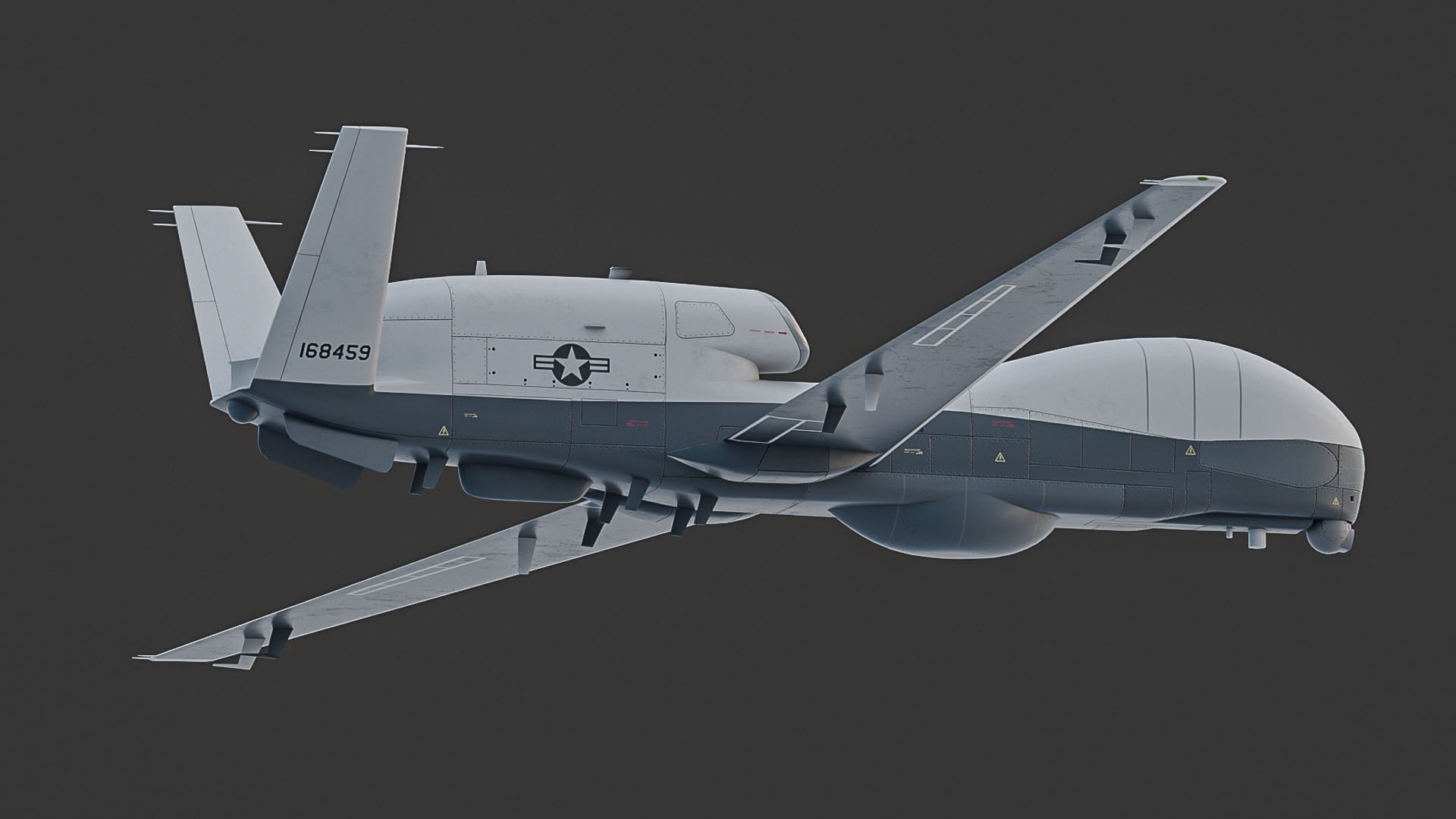 Northrop Grumman MQ-4C Triton model https://p.turbosquid.com/ts-thumb/bS/Y7JsqT/S7/mq4c_04/jpg/1788069468/1920x1080/fit_q87/d44369877603f1153979bc86b1e3f3d2c6230d33/mq4c_04.jpg