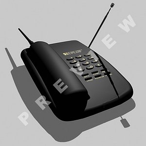 Telefono fisso di casa DECT cordless Modello 3D $39 - .3ds .blend .c4d .fbx  .max .ma .lxo .obj - Free3D