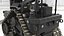 Ancien système robotique multifonctionnel noir truqué