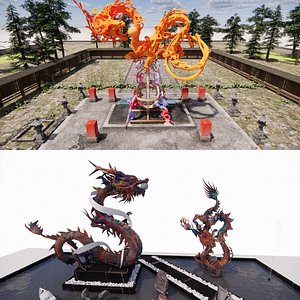 3D model Chinese Dragon -B3