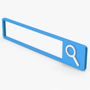 Search Bar Symbol 3D model