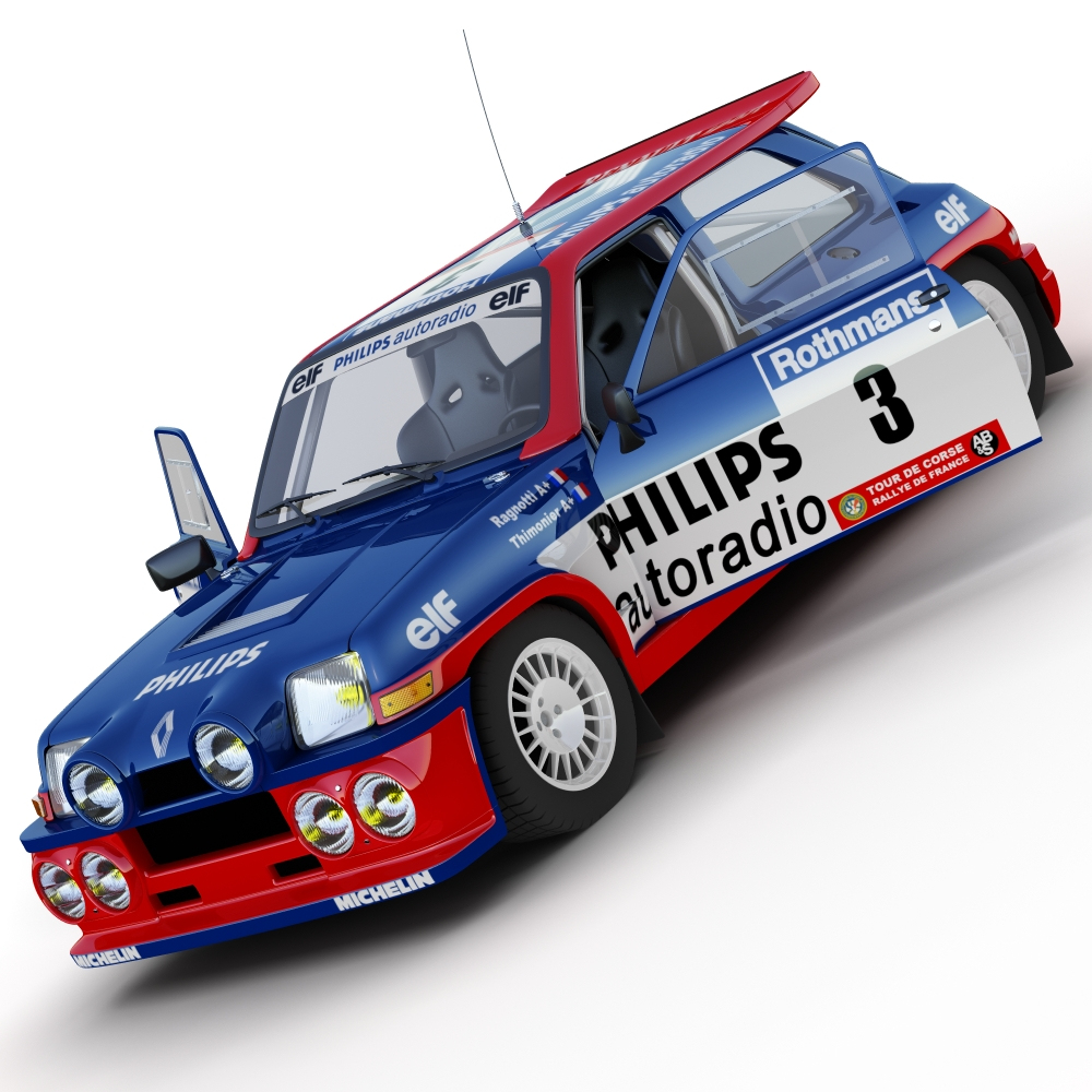 renault 5 turbo rally car 3d 3ds