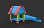 Modèle 3D de toboggan en tunnel