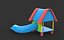 Modèle 3D de toboggan en tunnel