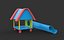Modèle 3D de toboggan en tunnel