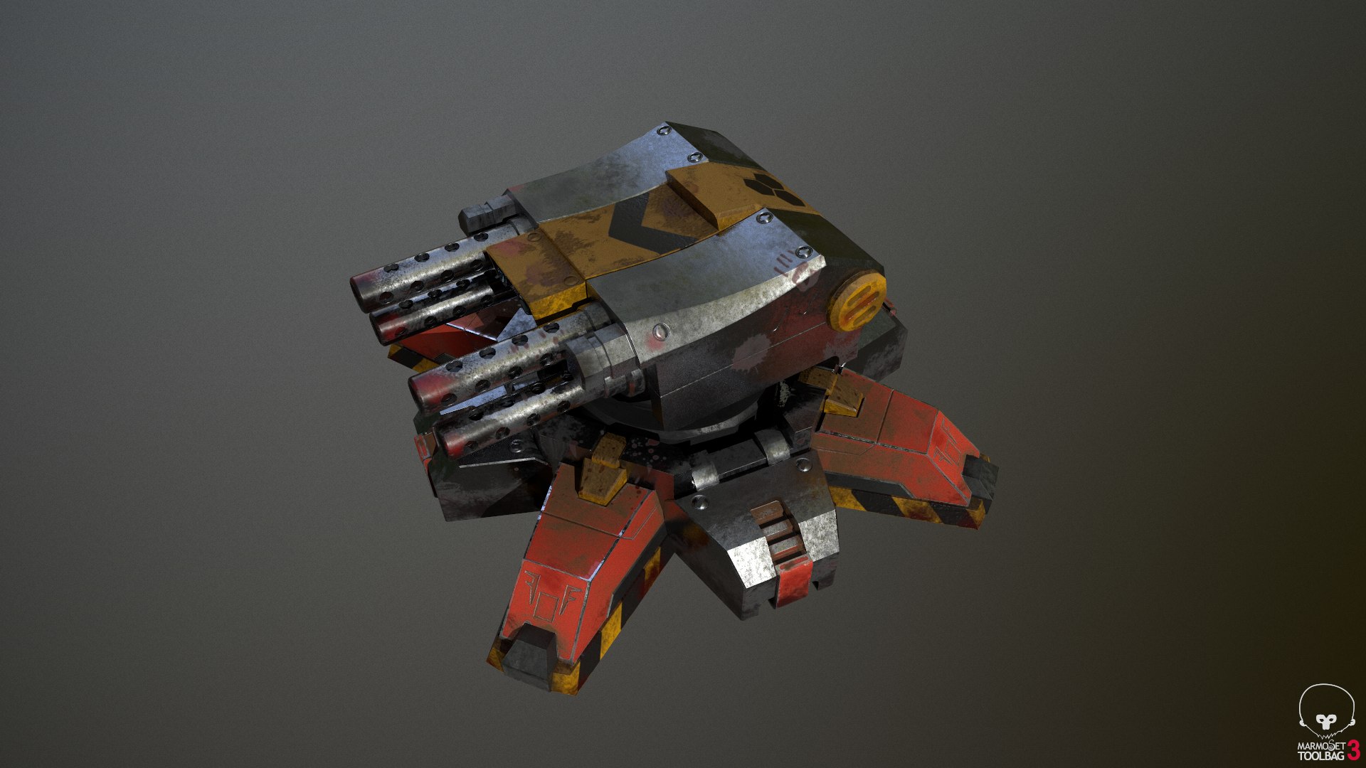 3D model turret https://p.turbosquid.com/ts-thumb/bS/mvJ2DR/AC/screenshot000/png/1611667515/1920x1080/fit_q87/0f222df3df1d8eaa02953ed1acd28f93d4fdeaa3/screenshot000.jpg