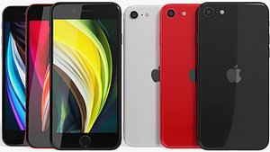 3D realistic apple iphone se