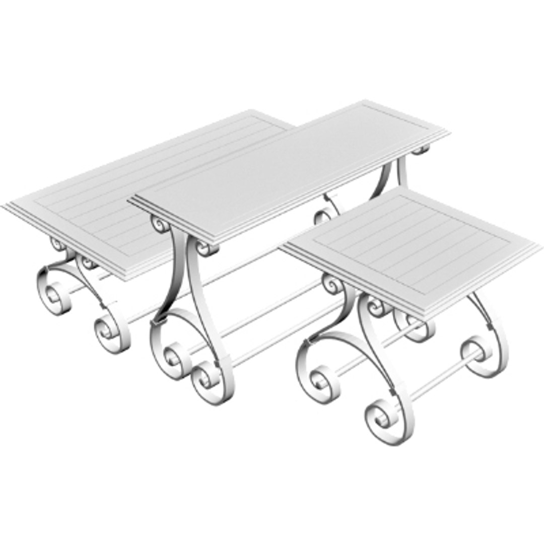 3d tables model
