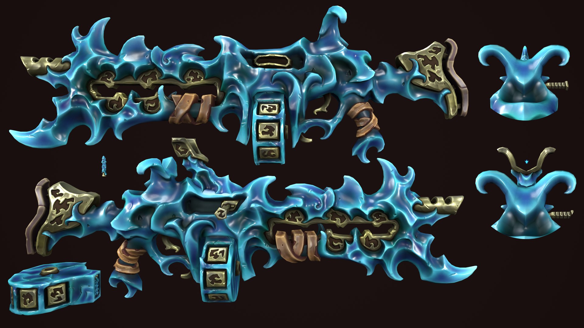 Fantasy Assault Rifles 3D - TurboSquid 2269040