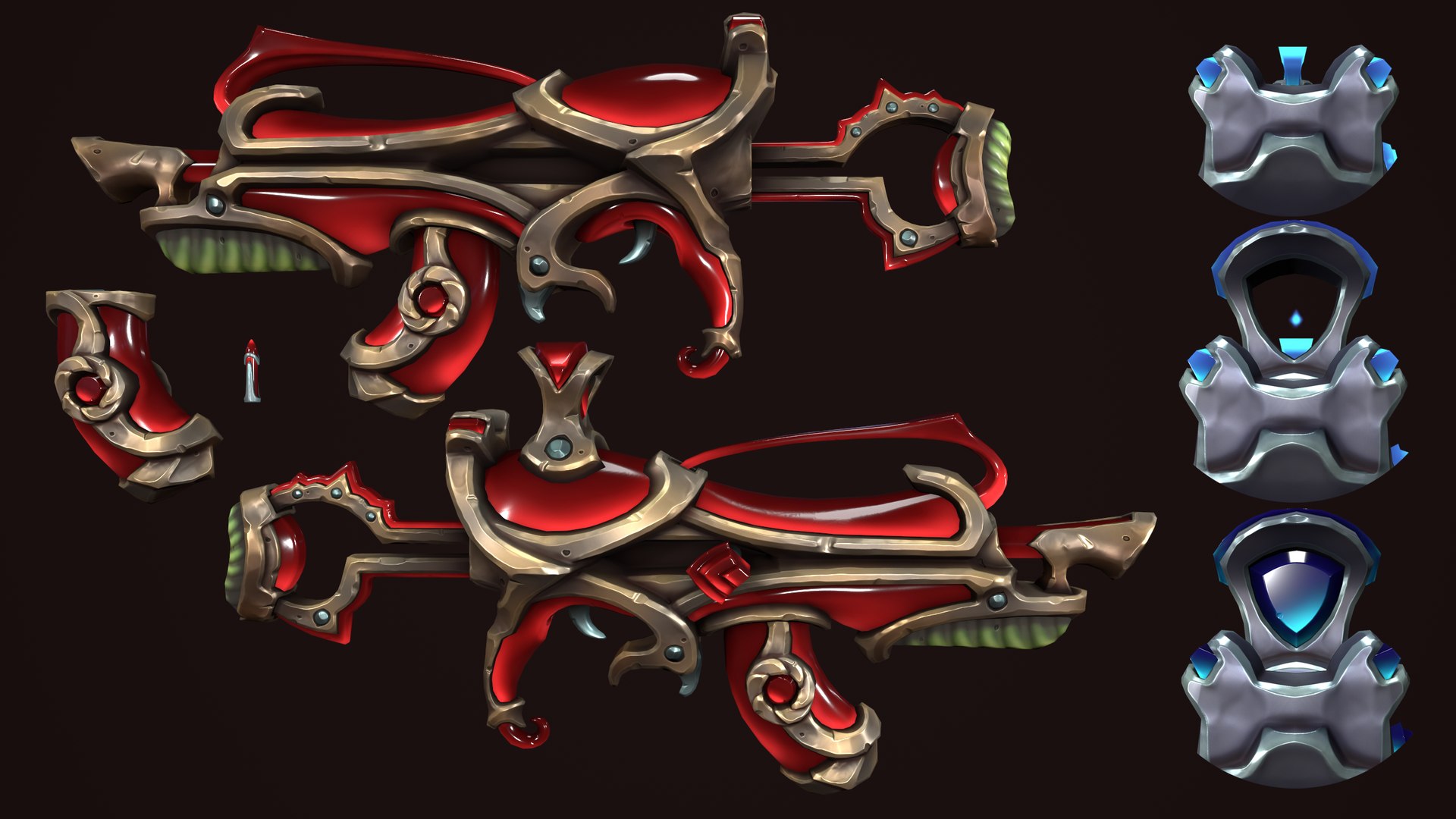 Fantasy Assault Rifles 3D - TurboSquid 2269040