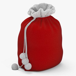 Santa Bag Fur 3D