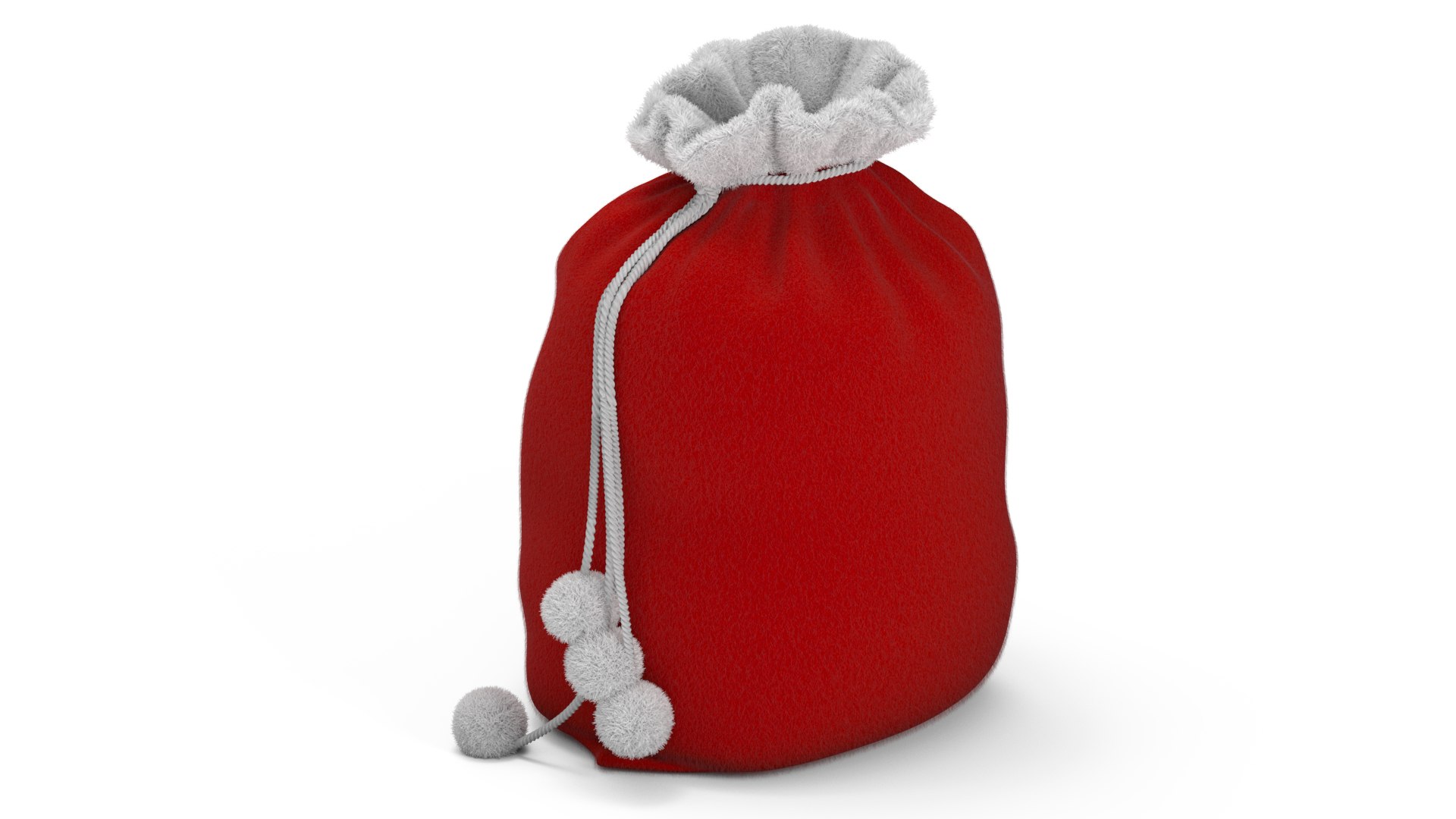 Santa Bag Fur 3D model preview
