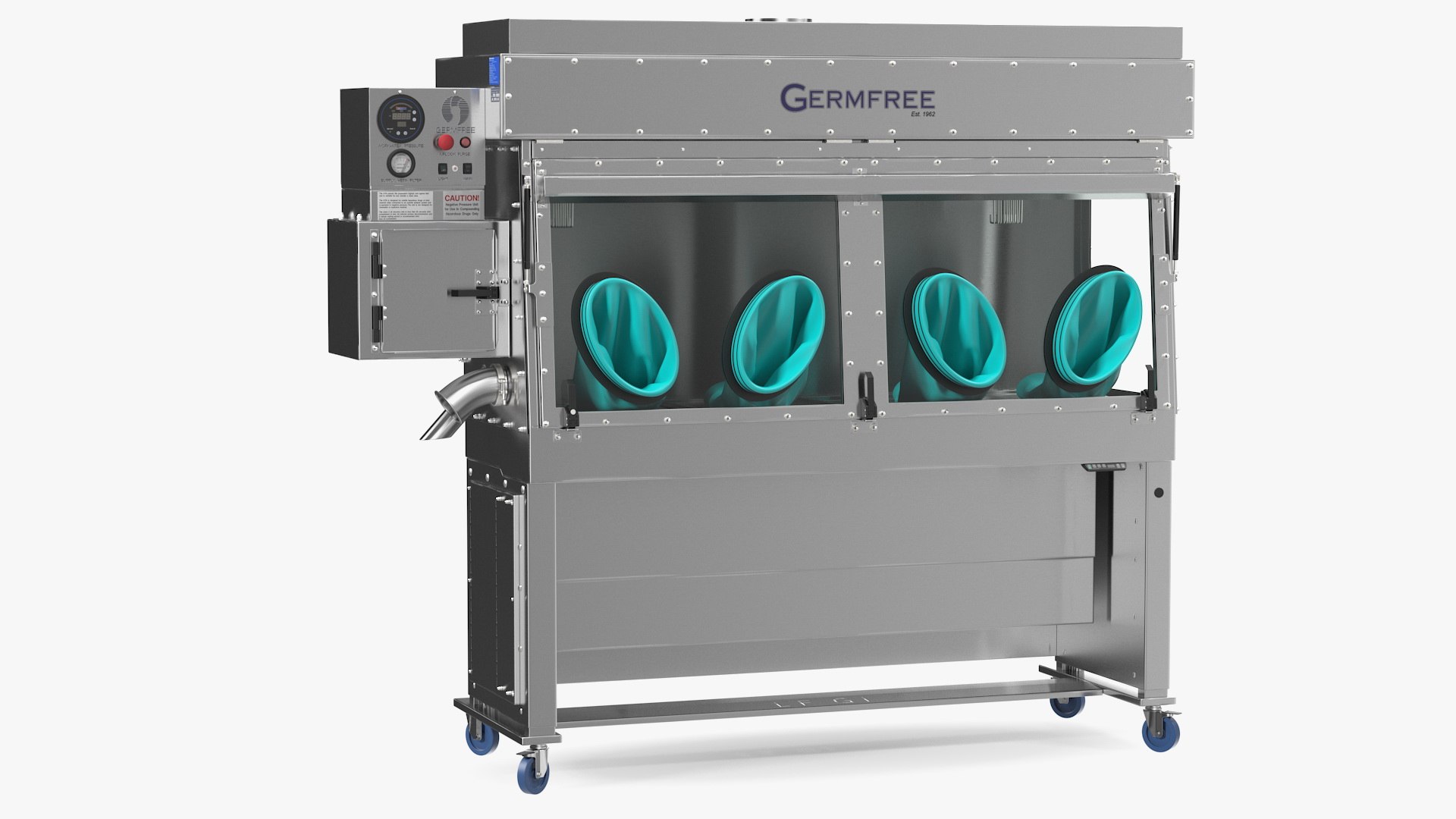 Germfree Stainless Steel Compounding Aseptic Isolator 3D model preview