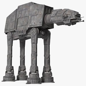 Star Wars AT AT Dark Rigged 3D model