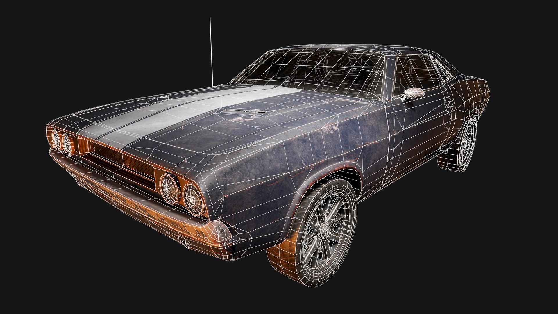 Dodge Challenger 1970 3D Model - TurboSquid 1644658