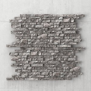 panel rock decor 3D