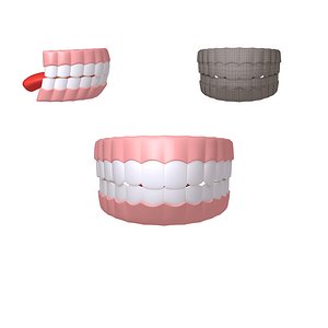 Human Mouth 02 Teeth Cartoon