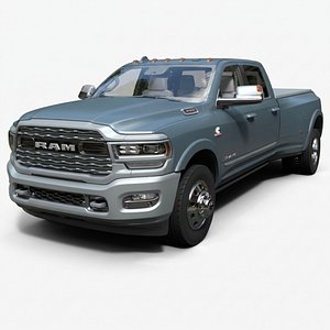Ram 3500 Heavy Duty Crew Cab DRW - Detailed Production-Ready 3D Asset