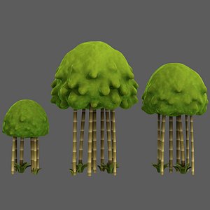 Trees Cartoon V28 3D