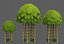 Dessin animé d'arbres V28