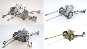 German antitank guns of WWII 3D model