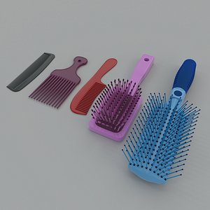 3D combs brushes