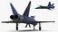 3D HESA Saeqeh Iranian Aircraft without Rockets Blue Rigged model