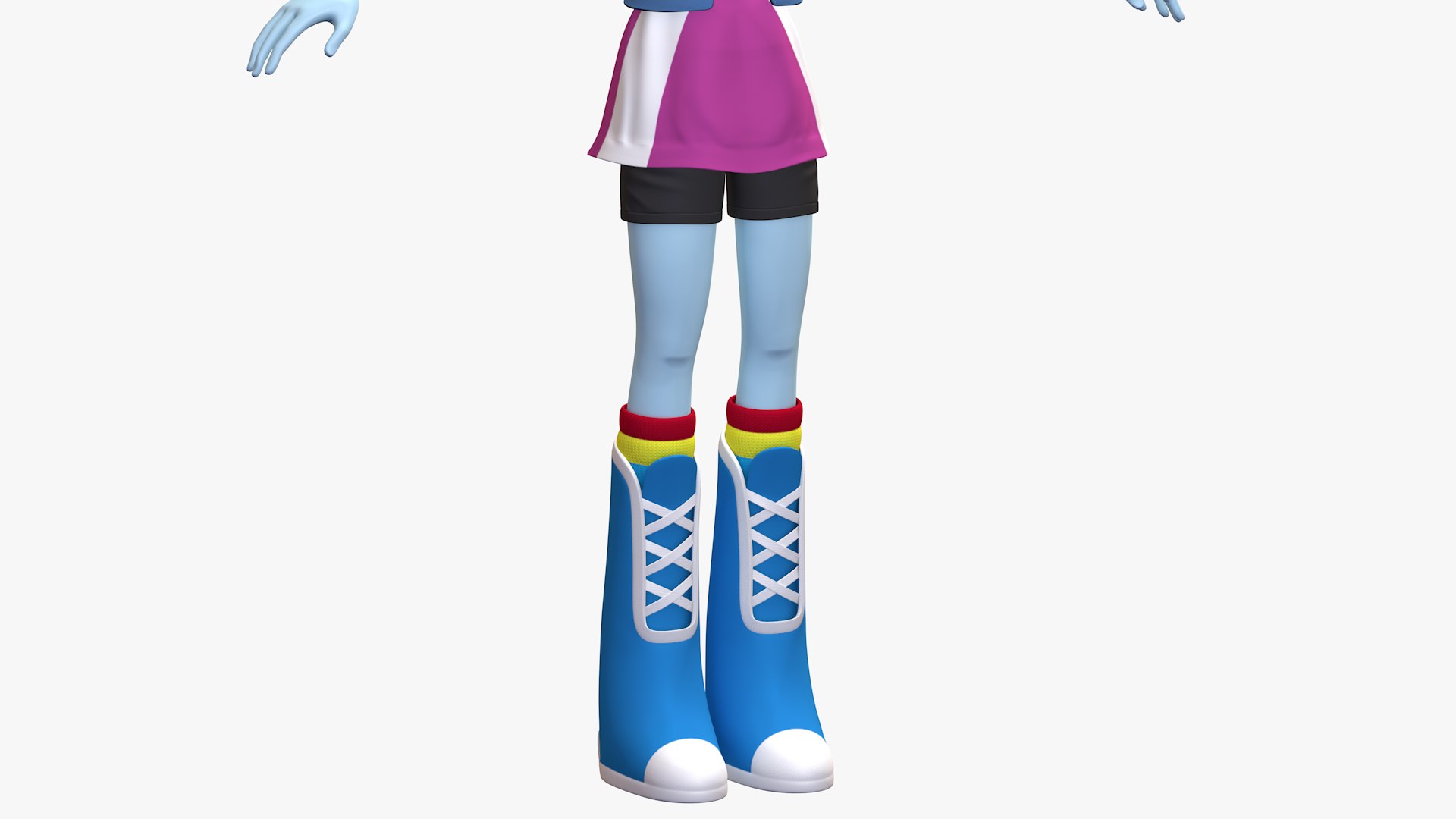 Human Rainbow Dash Eg Character 8k 3d Model Turbosquid 1716640 6814