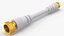 Cabo coaxial e extensor banhado a ouro