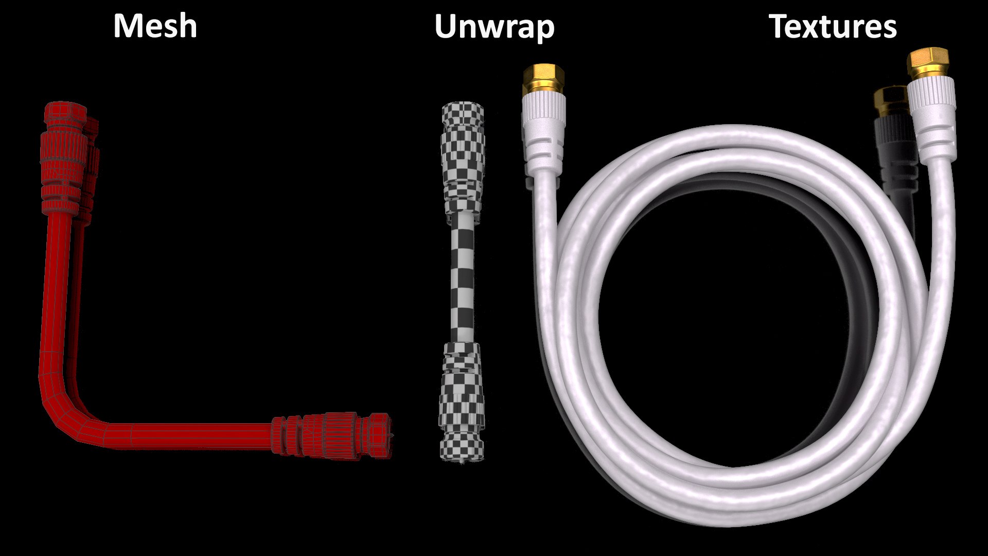 3D Coaxial Cable and Extender Gold Plated Set https://p.turbosquid.com/ts-thumb/bT/HiaR6d/YT/coaxialcableandextendergoldplatedsetmb3dmodel020/jpg/1629753239/1920x1080/fit_q87/33f0d268c976d482ee6438cdd541ec6e1b818ec8/coaxialcableandextendergoldplatedsetmb3dmodel020.jpg