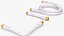 Cabo coaxial e extensor banhado a ouro