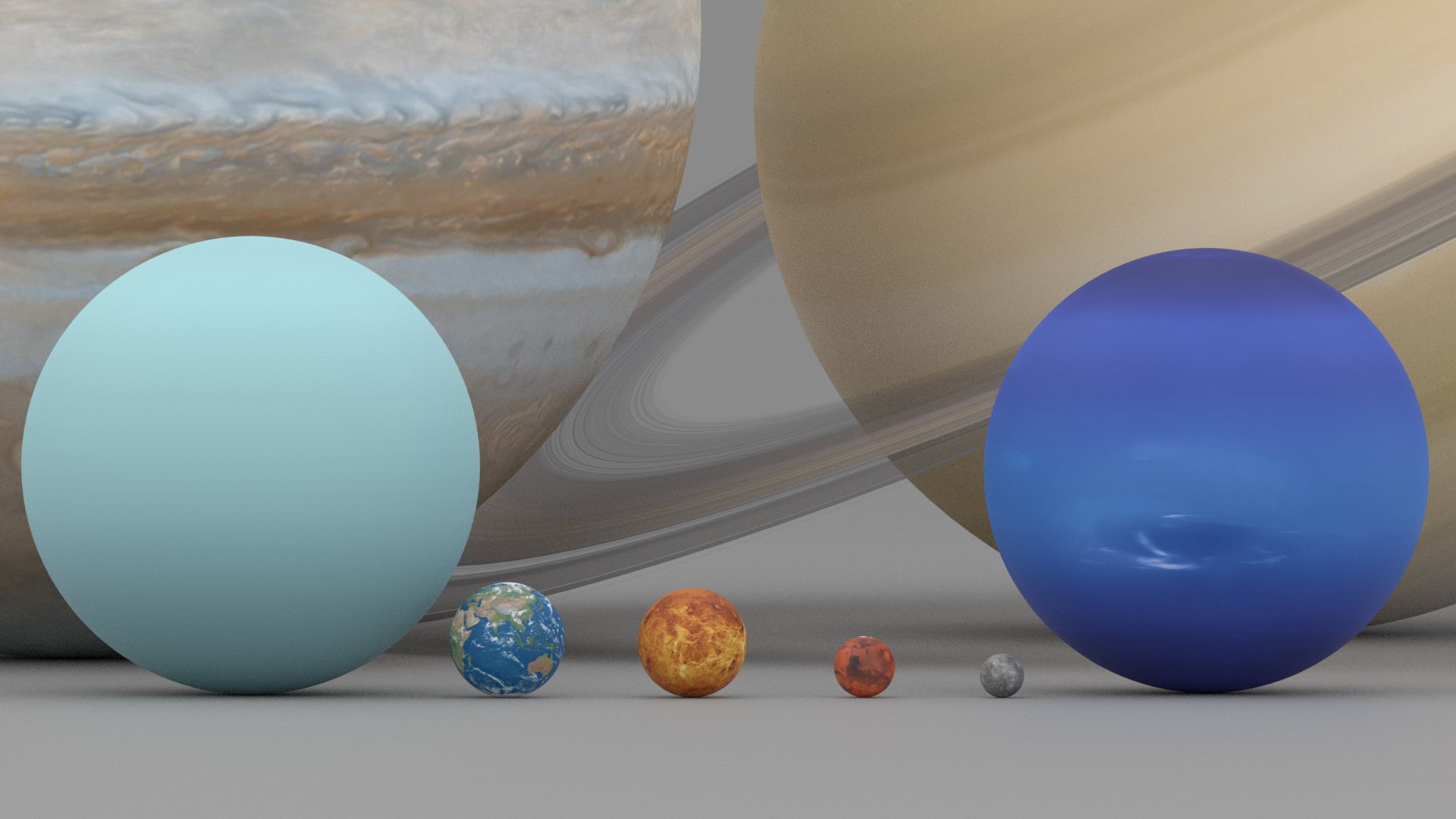 Planets Scale 3D Model - TurboSquid 1711729