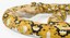 yellow python snake curled model