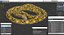 yellow python snake curled model