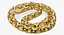yellow python snake curled model
