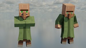 Minecraft Villager Rig for blender