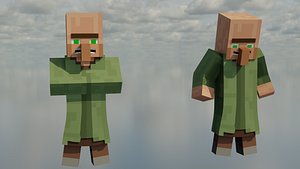 Minecraft Villager Rig for blender