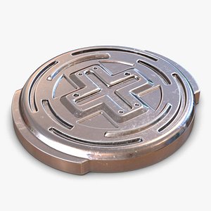 3d industrial anodized end cap model