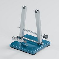 Bicycle Wheel Truing Stand with Paired Uprights and Rim Calipers