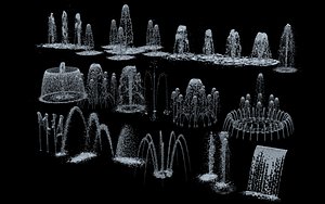 Wall Fountains Big cascade 3D model