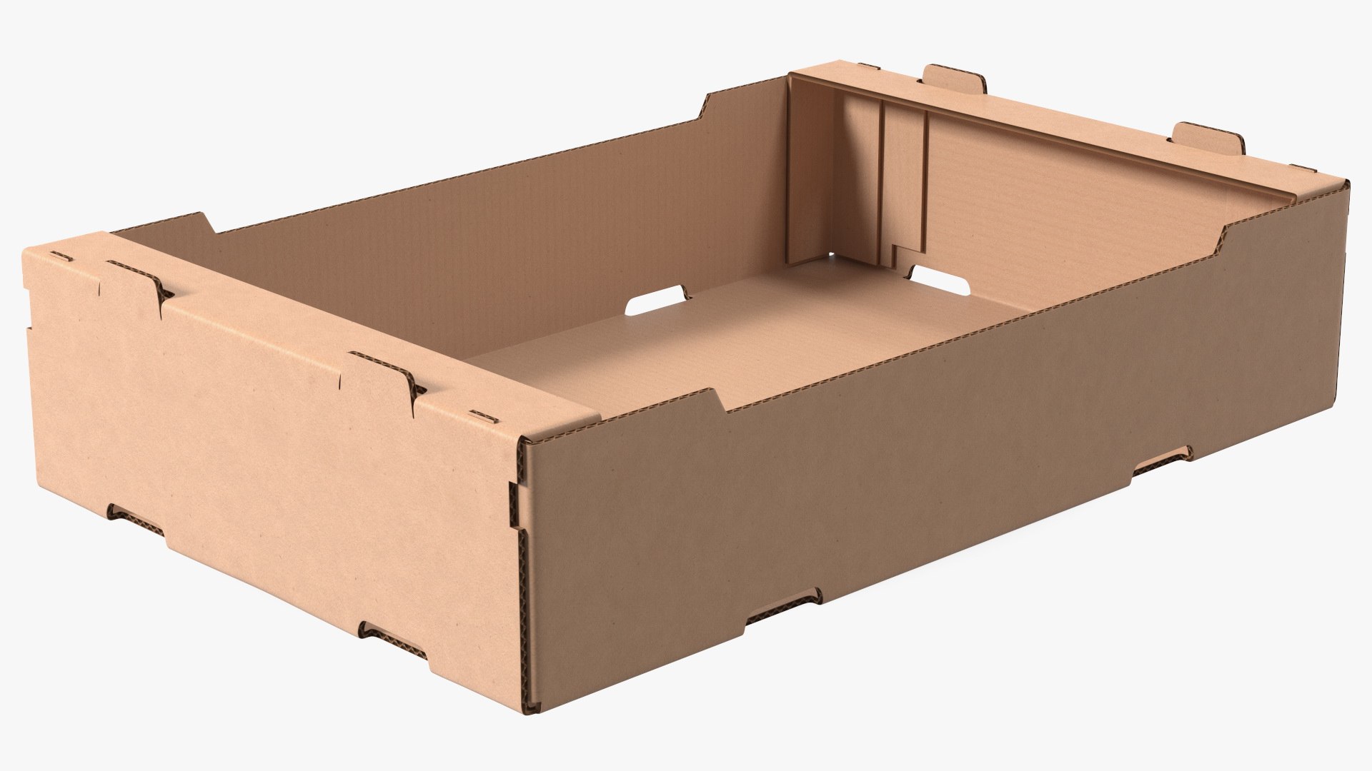 3D Stackable Corrugated Cardboard Fruit Tray TurboSquid 1787968