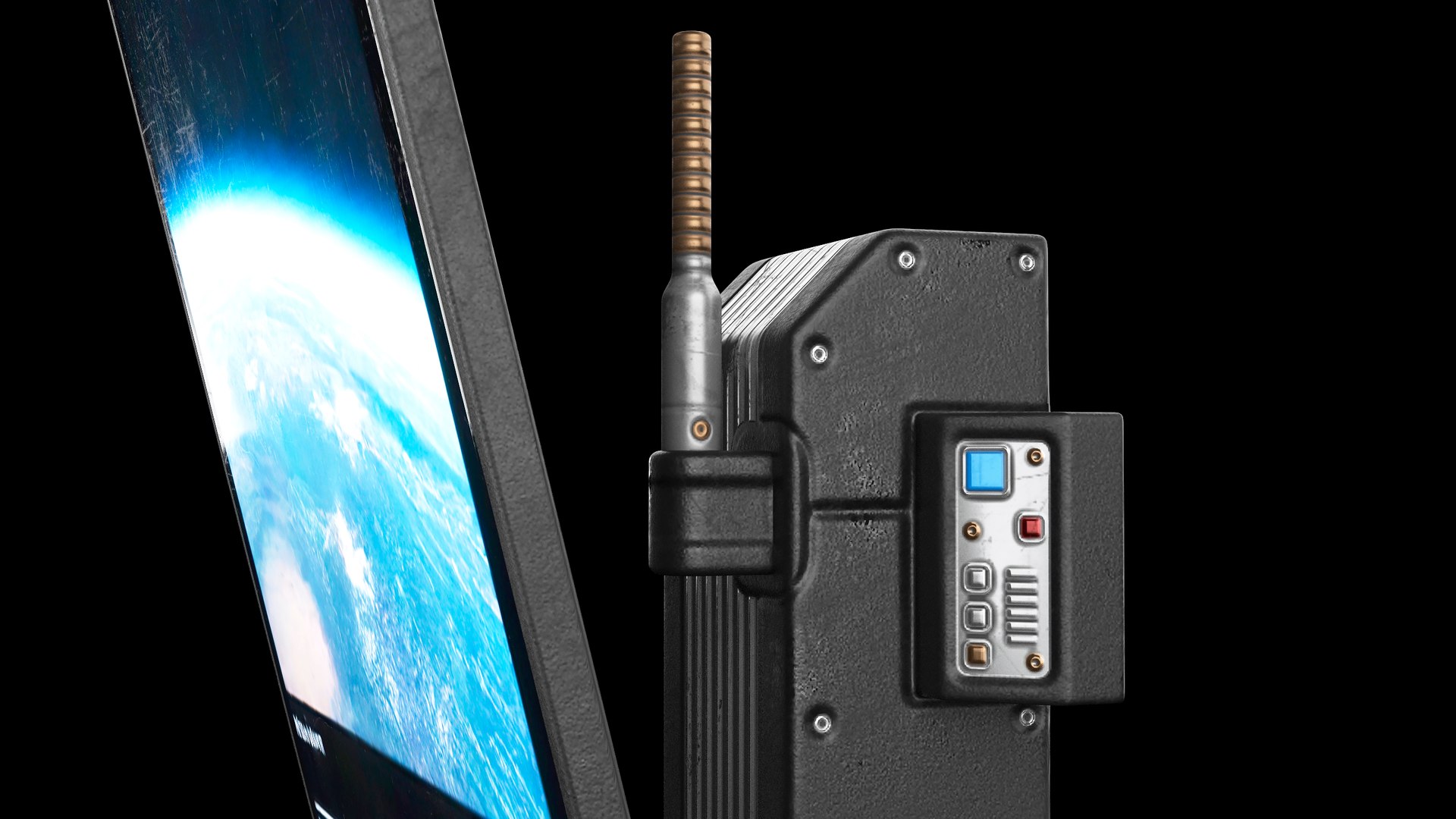 Sci-fi Wall Monitor PBR 3D Model - TurboSquid 2238565