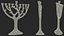 Collection de chandeliers de Hanoucca
