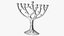 Collection de chandeliers de Hanoucca