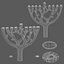 Collection de chandeliers de Hanoucca