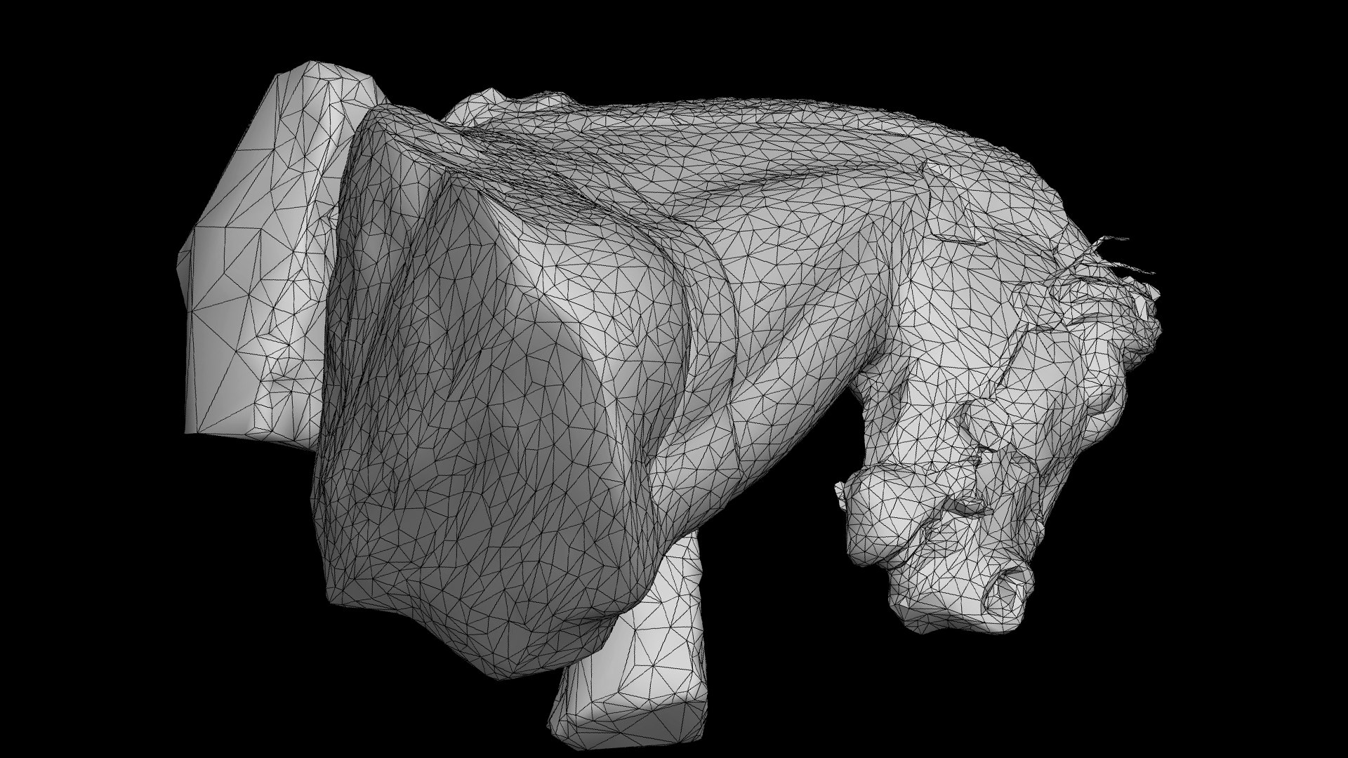 Ancient Ruins Horse Head Debris Part6 Photogrammetry 3D Model ...