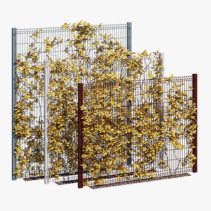 3D Ivy wall ten model