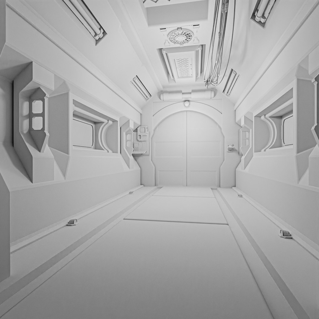 3D Sci Fi Corridor V Model - TurboSquid 2006416