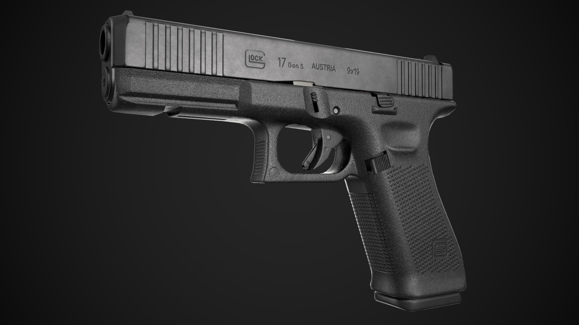 Ready Glock 17 Gen 3d Model Turbosquid 1703697 6104